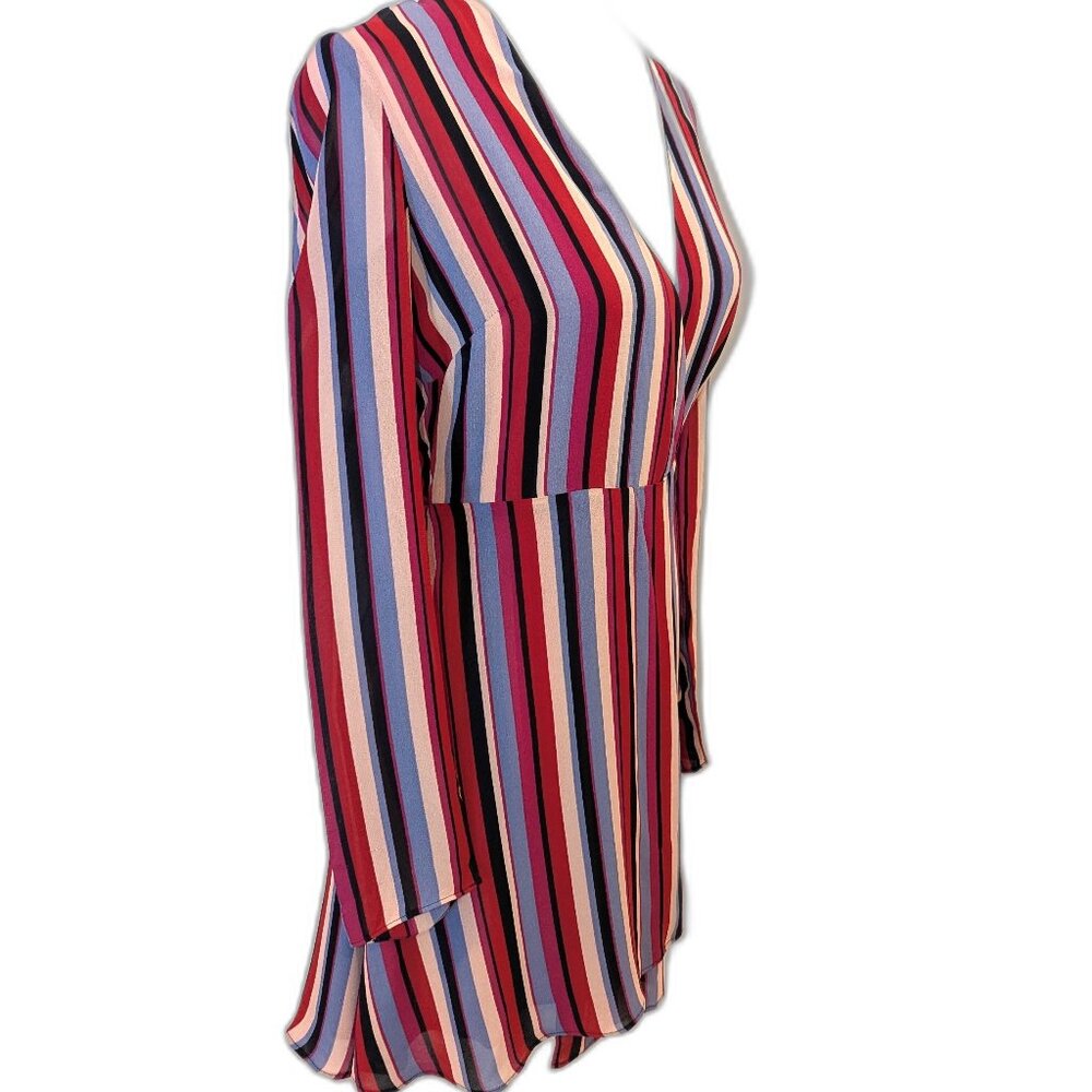 NWT Reformation | Gjelina Anya Dress Luisa Stripe Long Sleeve Mini Dress | Small - Picture 6 of 13
